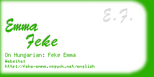 emma feke business card